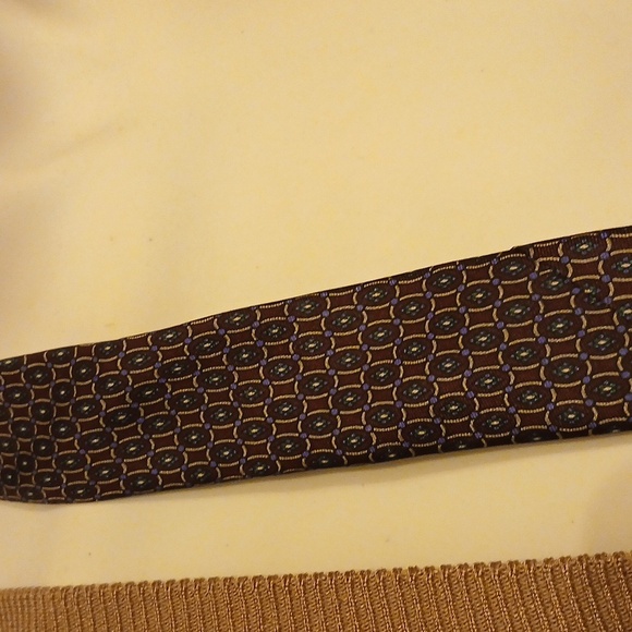 Christian Dior Men's Tie Black and Brown Men’s Tie Designer Tie Men’s Silk Tie - Picture 5 of 8